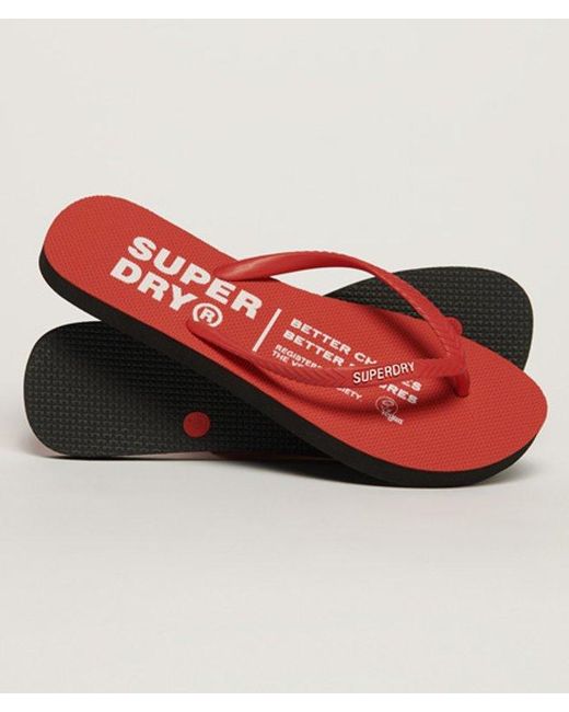 Superdry Red & Co Studios Flip Flops