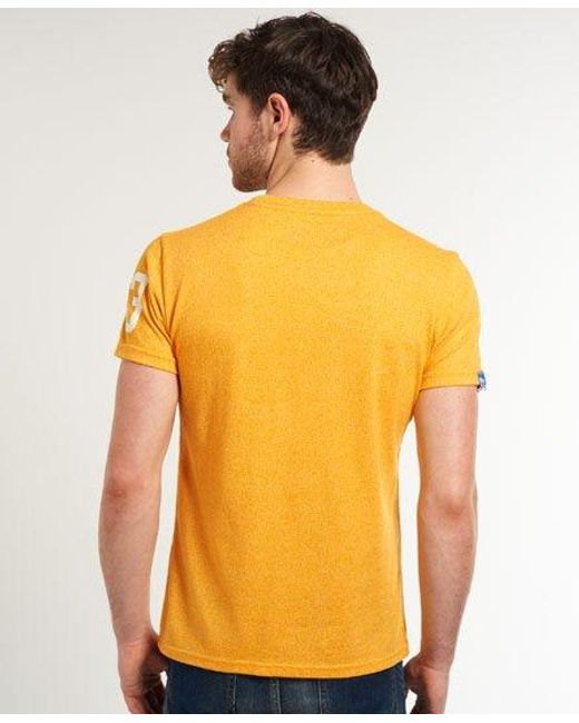 Superdry Yellow Track & Field T-Shirt Utah Grit for men