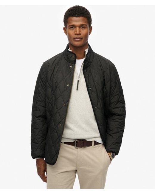 Superdry Black & Co Quilted Estate Jacket for men