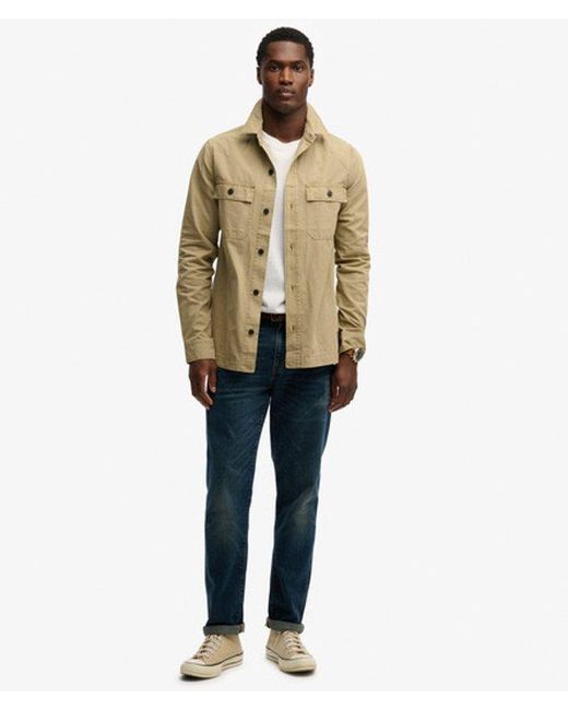 Superdry Natural & Co Military Long Sleeve Shirt for men