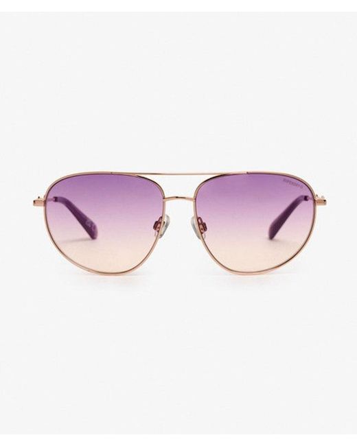 Femme Lunettes De Soleil Aviateur À Verres Dégradés Taille: 1Taille Superdry en coloris Pink