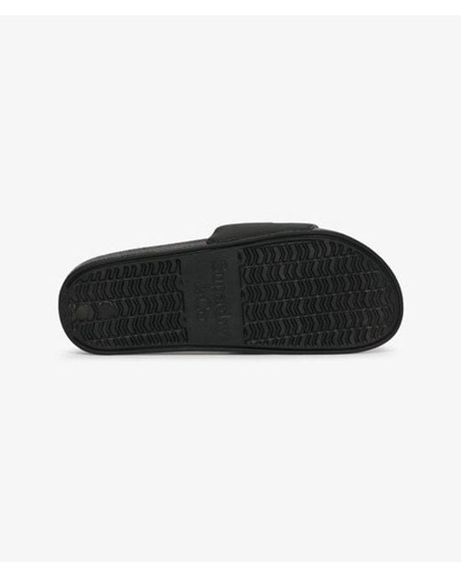 Superdry Black & Co Pool Sliders for men