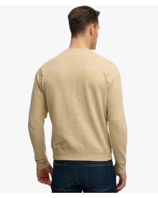 Superdry 1954 Company Relaxed Sweatshirt in het Natural voor heren