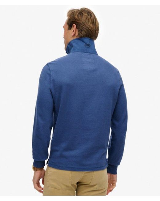 Superdry Blue & Co Vintage Athletic Rugby Shirt for men