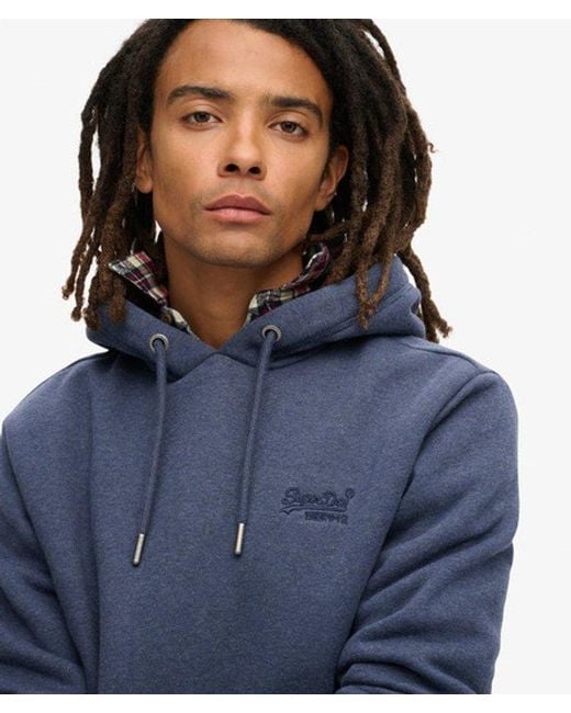 Superdry Blue & Co Essential Logo Hoodie for men
