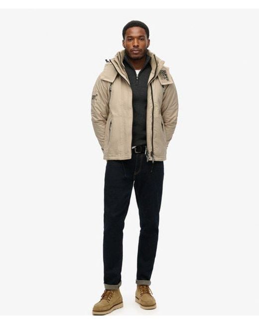 Superdry Mountain Sd Windcheater Jas in het Natural voor heren