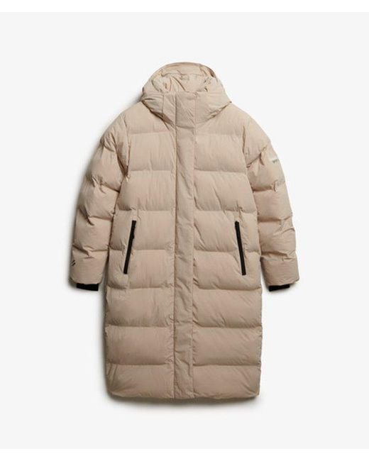 Superdry White & Co Hooded Long Puffer Jacket