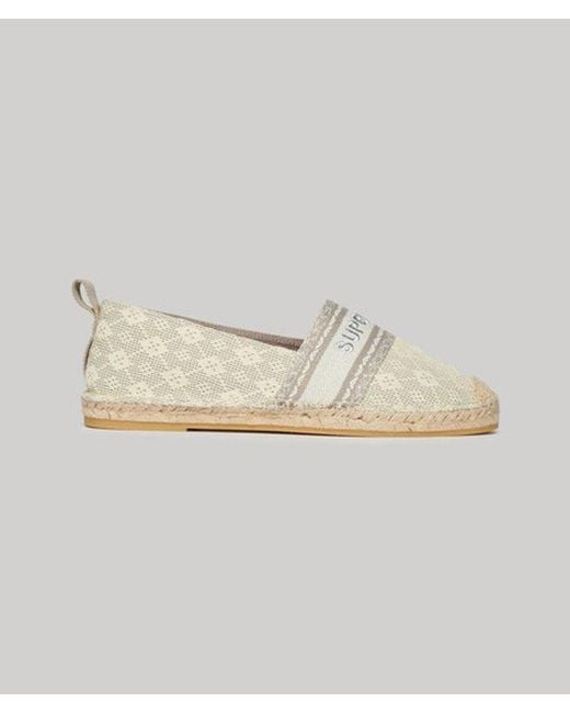 Superdry Metallic & Co Canvas Espadrille Overlay Shoes