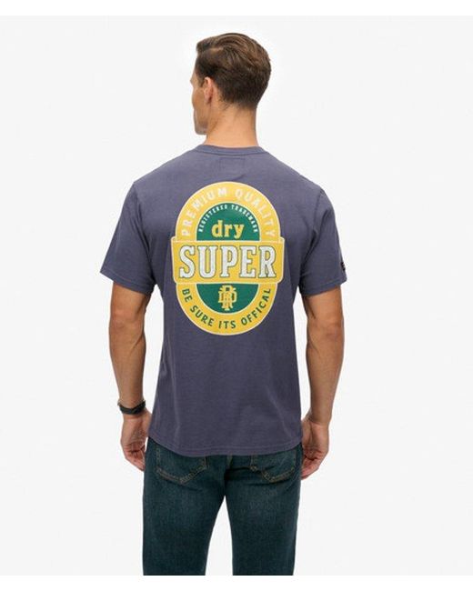 Superdry Blue & Co Tap Room Oversized T-shirt for men