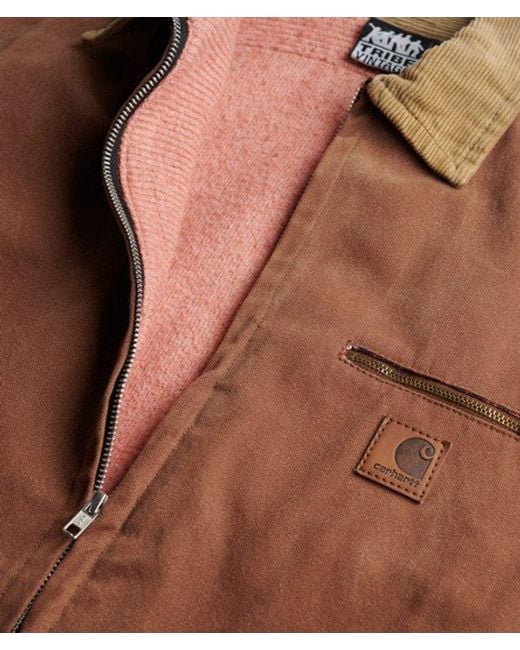 Superdry Brown & Co Carhartt Reworked Collared Jacket for men