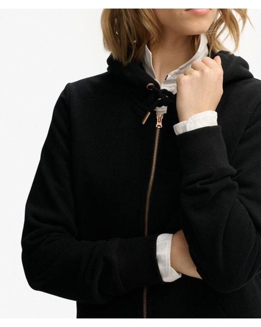 Superdry Black & Co Essential Logo Zip Hoodie