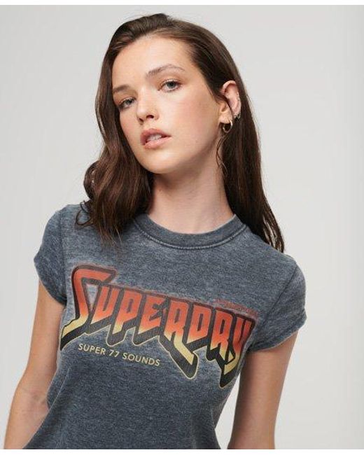 Superdry Green Graphic Rock Band T-shirt