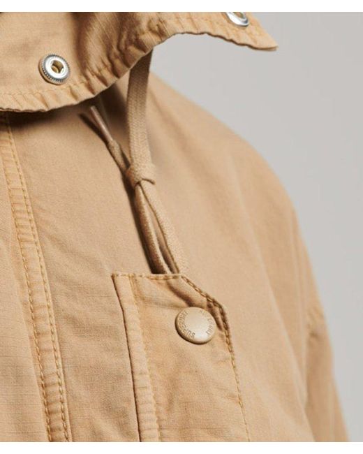 Superdry Brown & Co Hooded Deck Jacket for men
