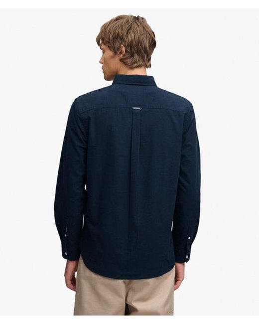 Superdry Blue & Co Classic Oxford Long Sleeve Shirt for men