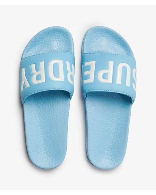 Superdry Blue & Co Pool Sliders
