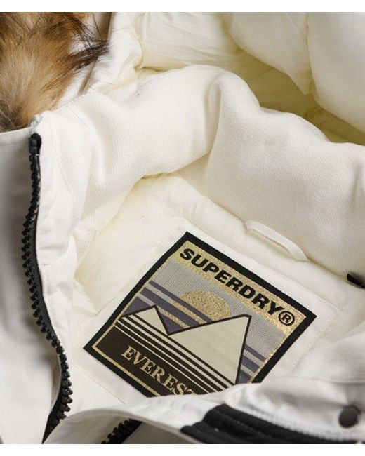 Superdry Gray Everest Hooded Bomber Jacket