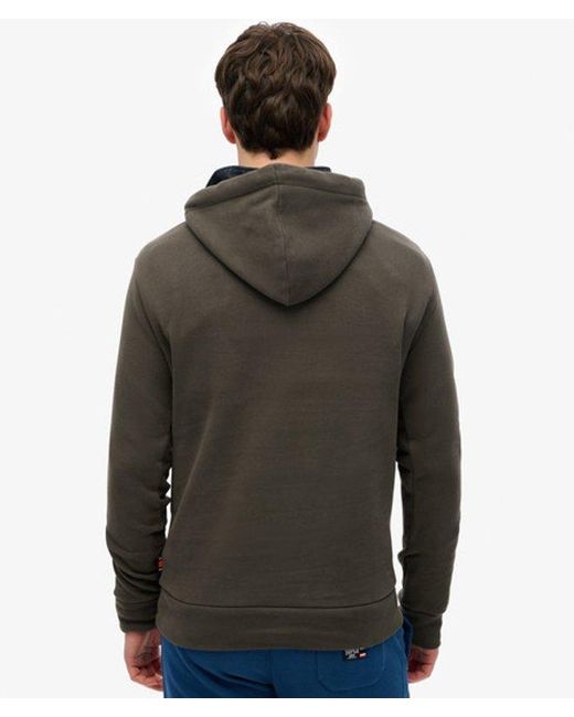 Superdry Green Standard Script Hoodie for men