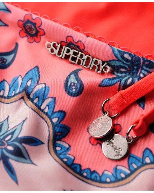 Superdry Red Tie Side Cheeky Bikini Briefs