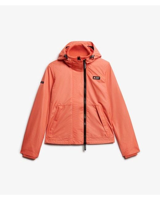 Superdry Red & Co Hooded Mountain Windbreaker Jacket