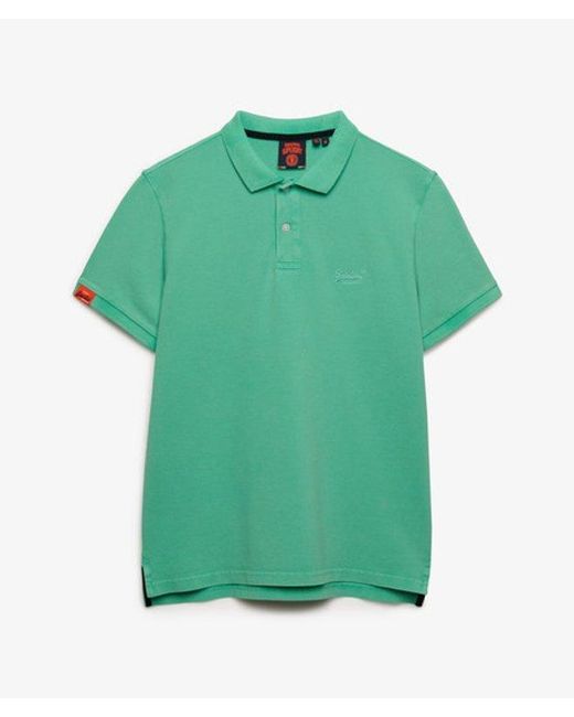 Superdry Green & Co Vintage Destroy Polo Shirt for men