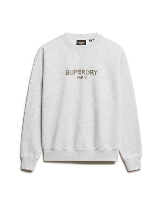 Superdry White & Co Sport Luxe Loose Crew Sweatshirt