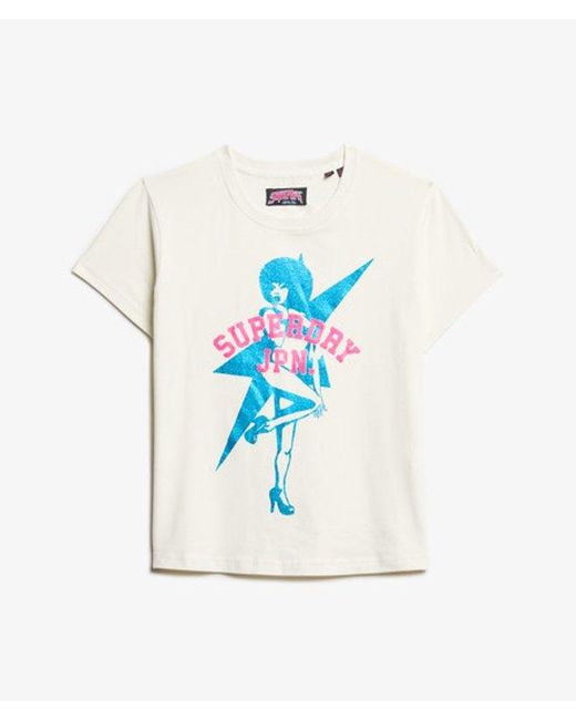 Superdry White & Co Pop Archive Super Fitted T-shirt