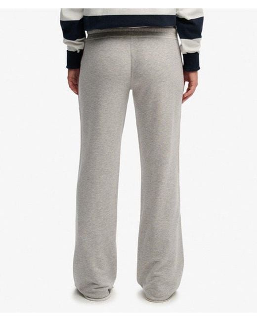 Superdry White & Co Athletic Essentials Stripe Flare joggers