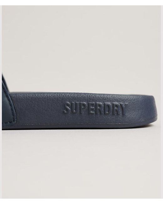 Superdry Code Core Badslippers in het Blue