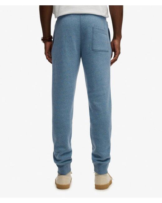Superdry Blue & Co Vintage Logo Embroidered joggers for men
