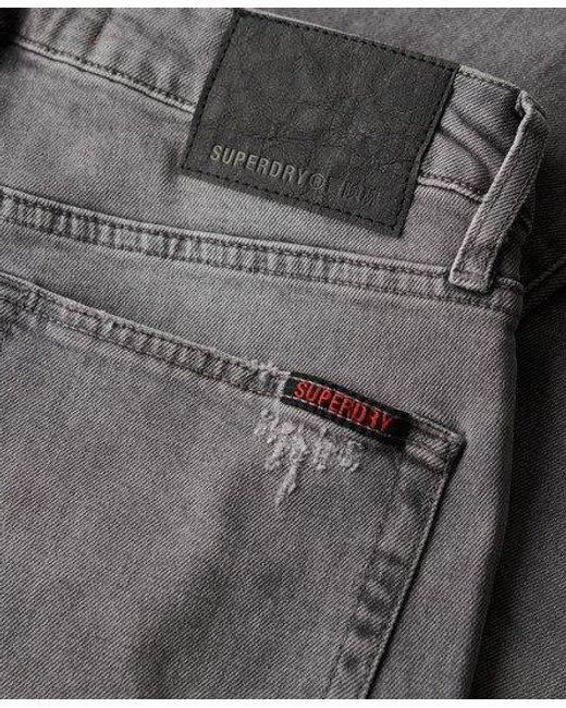 Superdry Vintage Slimfit Jeans Met Rechte Pijpen in het Gray voor heren