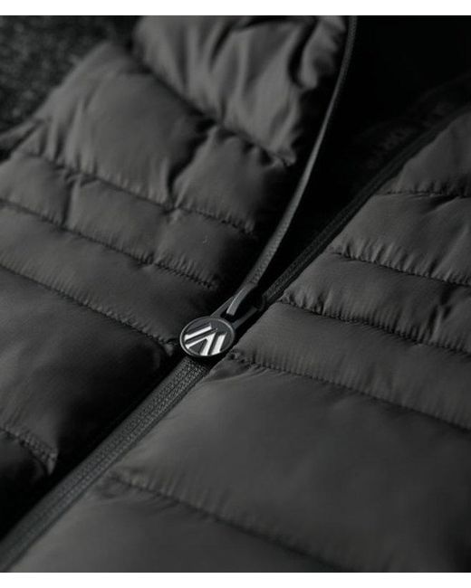 Superdry Black & Co Storm Knit Hybrid Jacket