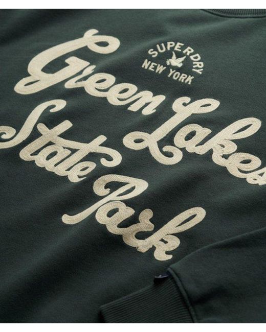 Superdry Green Lo-Fi Outdoor Loose Sweatshirt