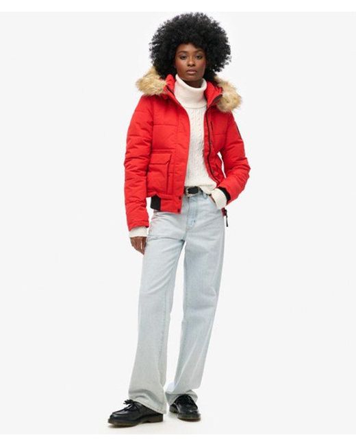 Superdry Red & Co Everest Bomber Jacket