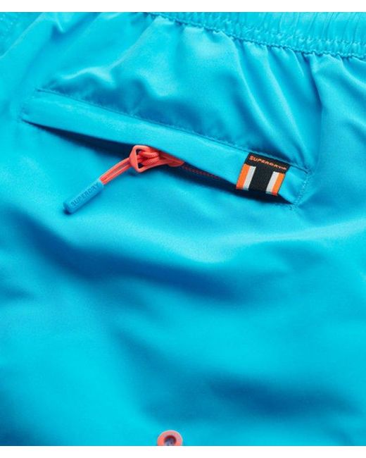 Superdry Blue & Co Graphic 17-inch Swim Shorts for men