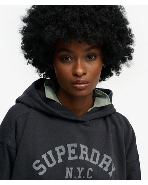 Superdry Black & Co Athletic Essentials Relaxed Hoodie