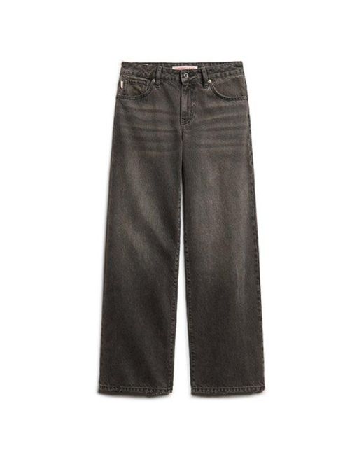 Superdry White & Co Cotton Wide Leg Jeans