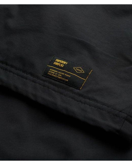 Superdry Black Surplus Otto Coach Jacket for men