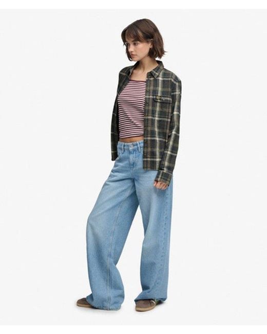 Superdry Blue & Co Lumberjack Check Flannel Shirt