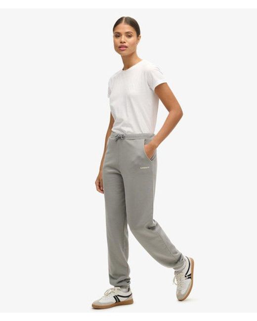 Superdry Effen joggingbroek in het White