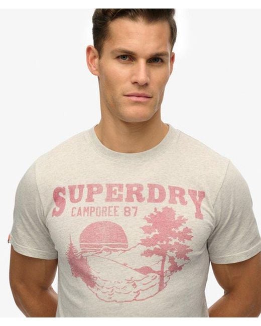 Superdry White & Co Lo-fi Outdoor Mono Relaxed T-shirt for men