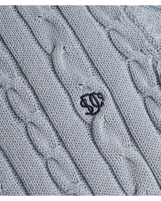Superdry Blue & Co Essentials Cable Knit Jumper
