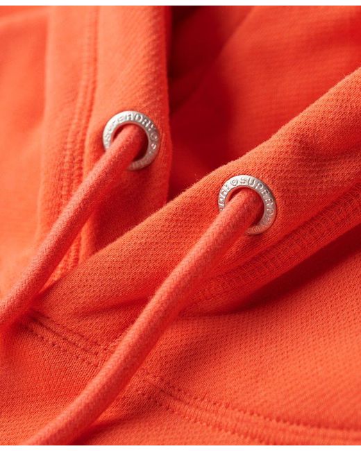 Superdry Sportswear Embossed Loose Fit Hoodie in Red for Men | Lyst