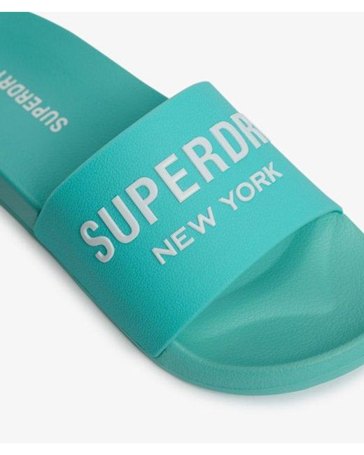 Superdry Blue & Co Core Ombre Pool Sliders