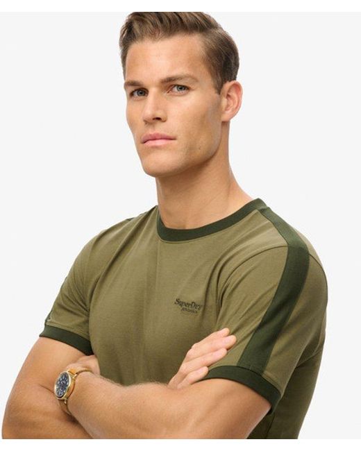 Superdry Green Essential Logo Retro T-shirt for men