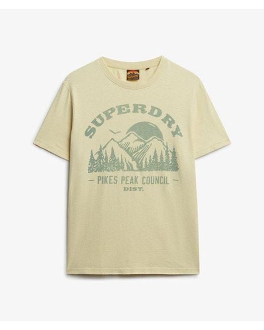 Superdry Natural & Co Lo-fi Outdoor Mono Relaxed T-shirt for men