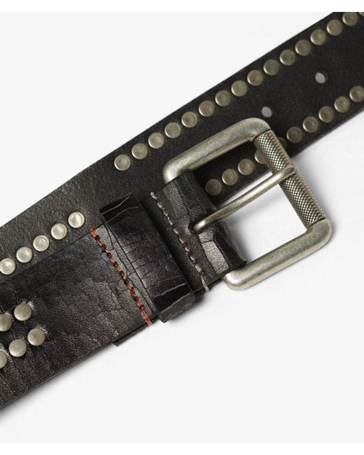 Superdry Black & Co Logo Goods Belt for men