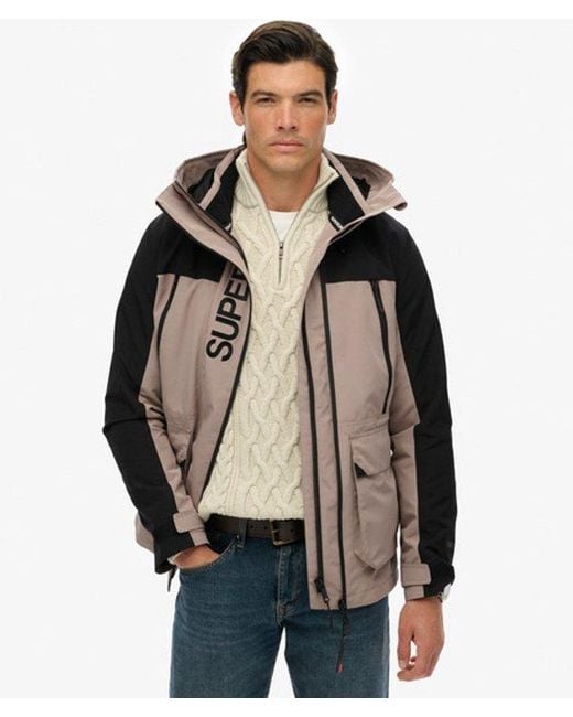 Homme Coupe-Vent Colour Block Taille Superdry pour homme en coloris Black