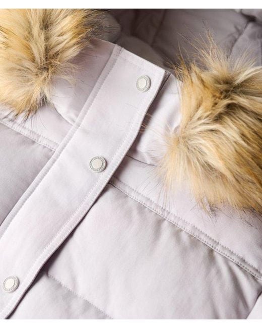 Superdry Gray Everest Hooded Bomber Jacket