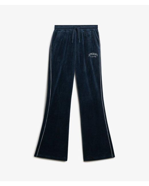 Superdry Blue & Co Country Club Velour Straight joggers