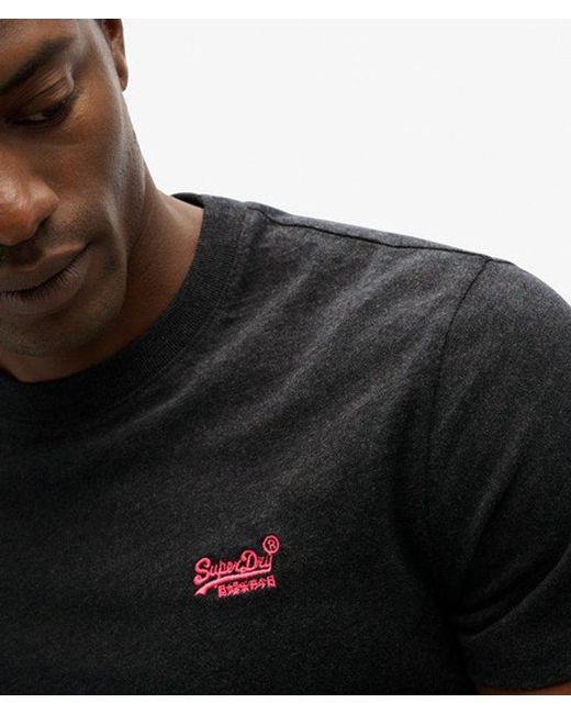 Superdry Black Essential Logo T-Shirt for men